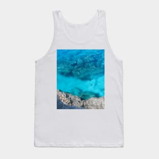 Crystal clear blue ocean water Tank Top